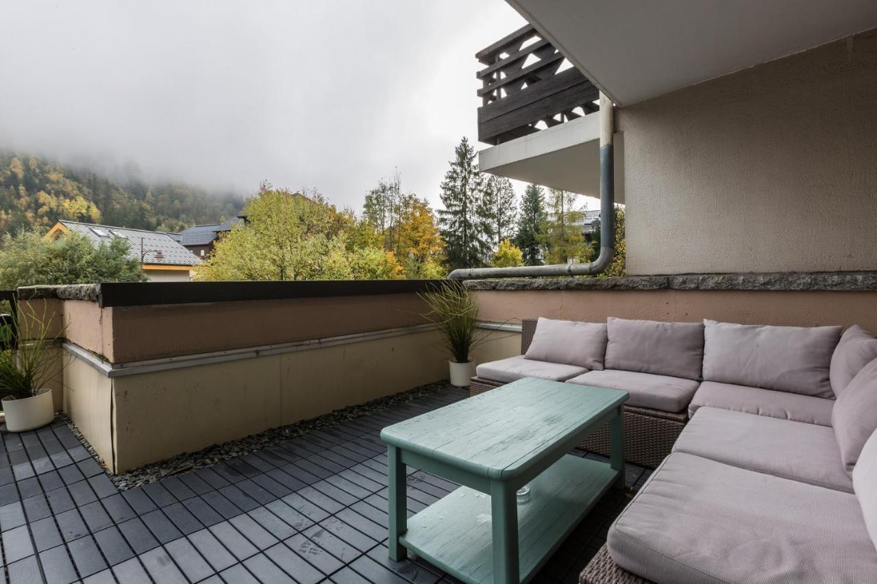 Apartment With Terrace Gentianes 1 Centre Chamonix By Aiguille Du Midi Bagian luar foto